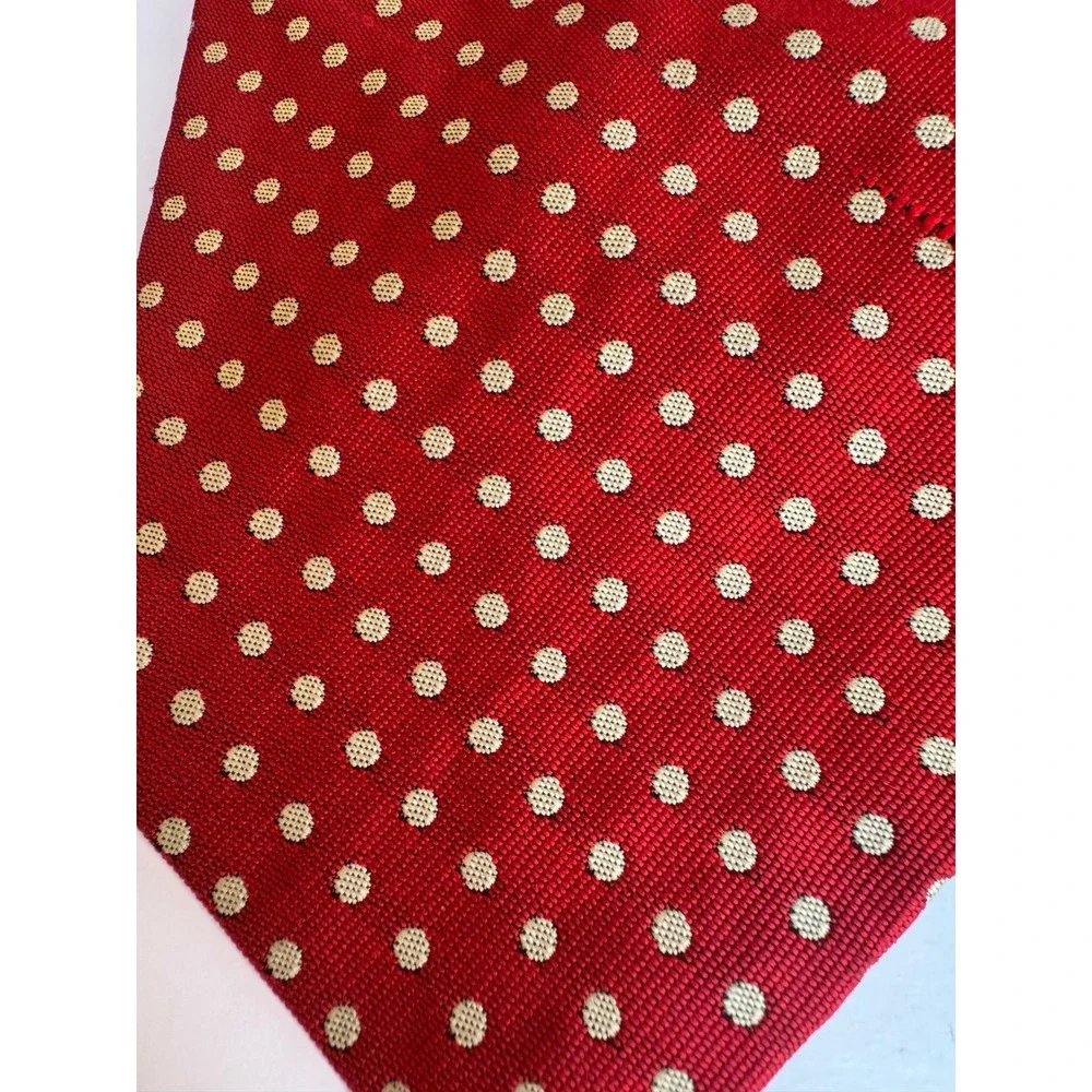 VTG Polka Dot Ties Designer Silk Tommy Hilfiger Bill Blass Lands End‎ JC Penney